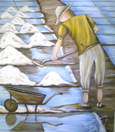Pintura autoral salineiro de Benizete Ramos de Medeiros